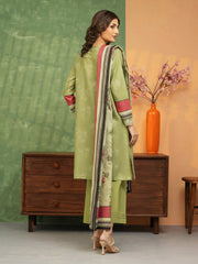 edenrobe Premium Festive Unstitched Zari Lawn 3Pc Suit EWU5V1-31194