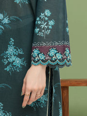 edenrobe Premium Festive Unstitched Zari Lawn 3Pc Suit EWU5V1-31196