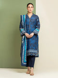 edenrobe Premium Festive Unstitched Zari Lawn 3Pc Suit EWU5V1-31197