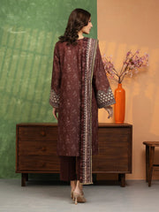 edenrobe Premium Festive Unstitched Zari Lawn 3Pc Suit EWU5V1-31198