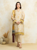 edenrobe Premium Festive Unstitched Zari Lawn 3Pc Suit EWU5V1-31199