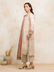 edenrobe Premium Embroidered Lawn Unstitched 3Pc Suit EWU5V1-31203