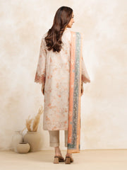 edenrobe Premium Embroidered Lawn Unstitched 3Pc Suit EWU5V1-31203