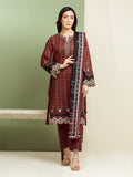 edenrobe Premium Embroidered Lawn Unstitched 3Pc Suit EWU5V1-31204