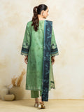 edenrobe Premium Festive Unstitched Zari Lawn 3Pc Suit EWU5V1-31205