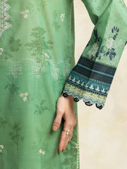 edenrobe Premium Festive Unstitched Zari Lawn 3Pc Suit EWU5V1-31205