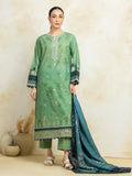 edenrobe Premium Festive Unstitched Zari Lawn 3Pc Suit EWU5V1-31205