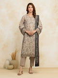 edenrobe Premium Festive Unstitched Zari Lawn 3Pc Suit EWU5V1-31206