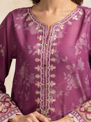 edenrobe Premium Embroidered Lawn Unstitched 3Pc Suit EWU5V1-31207