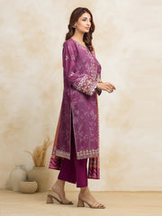 edenrobe Premium Embroidered Lawn Unstitched 3Pc Suit EWU5V1-31207