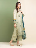 edenrobe Premium Embroidered Lawn Unstitched 3Pc Suit EWU5V1-31209