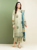 edenrobe Premium Embroidered Lawn Unstitched 3Pc Suit EWU5V1-31209