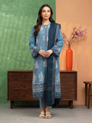 edenrobe Premium Lawn Unstitched Embroidered 3Pc Suit EWU5V1-31220