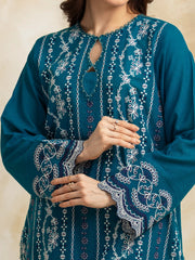 edenrobe Premium Embroidered Lawn Unstitched 3Pc Suit EWU5V1-31223