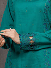 edenrobe Premium Festive Unstitched Slub Lawn 3Pc Suit EWU5V1-31224