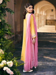 edenrobe Premium Festive Unstitched Slub Lawn 3Pc Suit EWU5V1-31232
