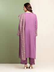 edenrobe Premium Festive Unstitched Slub Lawn 3Pc Suit EWU5V1-31234