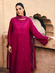 edenrobe Premium Festive Unstitched Slub Lawn 3Pc Suit EWU5V1-31237