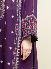 edenrobe Premium Festive Unstitched Slub Lawn 3Pc Suit EWU5V1-31241