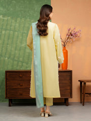 edenrobe Premium Festive Unstitched Slub Lawn 3Pc Suit EWU5V1-31246