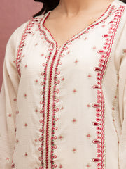 edenrobe Premium Festive Unstitched Slub Lawn 3Pc Suit EWU5V1-31247