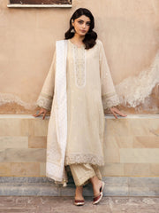 edenrobe Premium Festive Unstitched Slub Lawn 3Pc Suit EWU5V1-31249