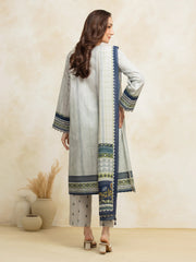 edenrobe Premium Embroidered Lawn Unstitched 3Pc Suit EWU5V1-31320