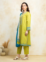 edenrobe Premium Embroidered Lawn Unstitched 3Pc Suit EWU5V1-31321