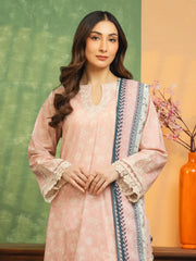 edenrobe Premium Embroidered Lawn Unstitched 3Pc Suit EWU5V1-31404
