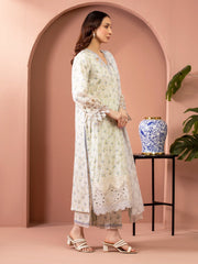 edenrobe Premium Embroidered Lawn Unstitched 3Pc Suit EWU5V1-31408