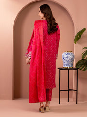 edenrobe Premium Embroidered Lawn Unstitched 3Pc Suit EWU5V1-31418
