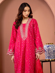 edenrobe Premium Embroidered Lawn Unstitched 3Pc Suit EWU5V1-31418
