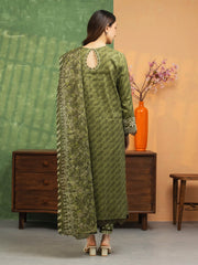 edenrobe Premium Embroidered Lawn Unstitched 3Pc Suit EWU5V1-31419