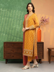 edenrobe Premium Embroidered Lawn Unstitched 3Pc Suit EWU5V1-31420