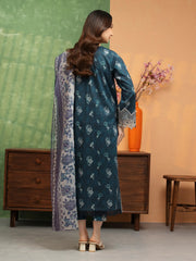 edenrobe Premium Embroidered Lawn Unstitched 3Pc Suit EWU5V1-31422