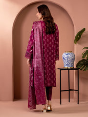 edenrobe Premium Embroidered Lawn Unstitched 3Pc Suit EWU5V1-31427