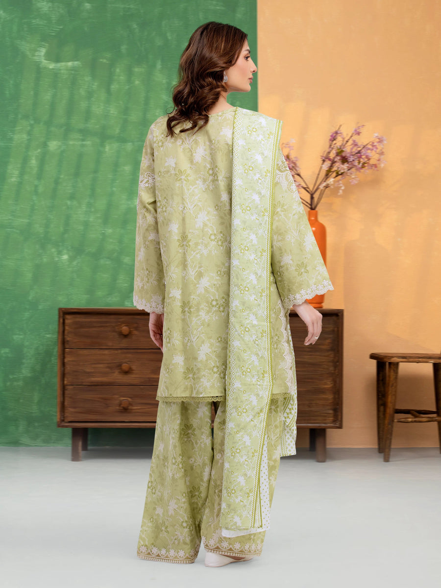 edenrobe Premium Lawn Unstitched Embroidered 3Pc Suit EWU5V1-31430