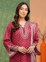 edenrobe Premium Lawn Unstitched Embroidered 3Pc Suit EWU5V1-31431