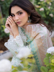 edenrobe Premium Embroidered Lawn Unstitched 3Pc Suit EWU5V1-31434