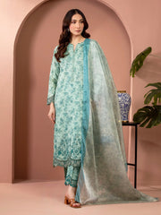 edenrobe Premium Embroidered Lawn Unstitched 3Pc Suit EWU5V1-31436