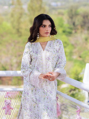 edenrobe Premium Embroidered Lawn Unstitched 3Pc Suit EWU5V1-31440