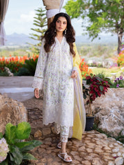 edenrobe Premium Embroidered Lawn Unstitched 3Pc Suit EWU5V1-31440