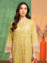 edenrobe Premium Embroidered Lawn Unstitched 3Pc Suit EWU5V1-31441