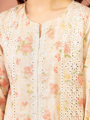 edenrobe Premium Lawn Unstitched Embroidered 3Pc Suit EWU5V1-31447