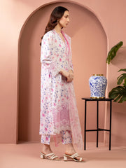 edenrobe Premium Embroidered Lawn Unstitched 3Pc Suit EWU5V1-31453