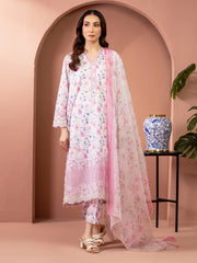 edenrobe Premium Embroidered Lawn Unstitched 3Pc Suit EWU5V1-31453