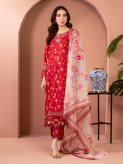 edenrobe Premium Embroidered Lawn Unstitched 3Pc Suit EWU5V1-31454
