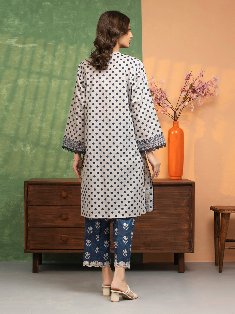 edenrobe Premium Embroidered Lawn Unstitched 2Pc Suit EWU5V1-31462ST