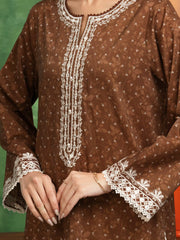 edenrobe Premium Embroidered Lawn Unstitched 2Pc Suit EWU5V1-31466ST