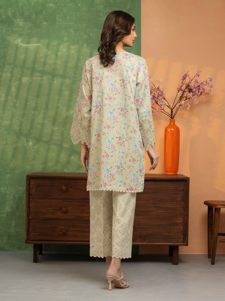 edenrobe Premium Embroidered Lawn Unstitched 2Pc Suit EWU5V1-31468ST